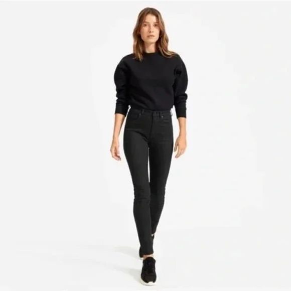 Everlane Women's Black The High-Rise Skinny Jeans NWT Size 27 - Picture 1 of 7